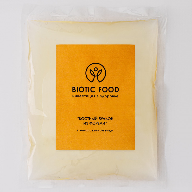 Костный бульон из форели в замороженном виде - Костные бульоны BIOTIC FOOD