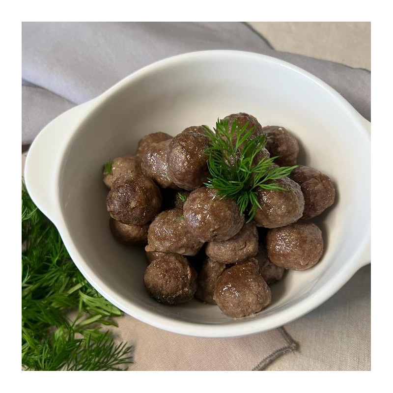 Фрикадельки говяжьи замороженные - Пельмени, фрикадельки, фарш BIOTIC FOOD