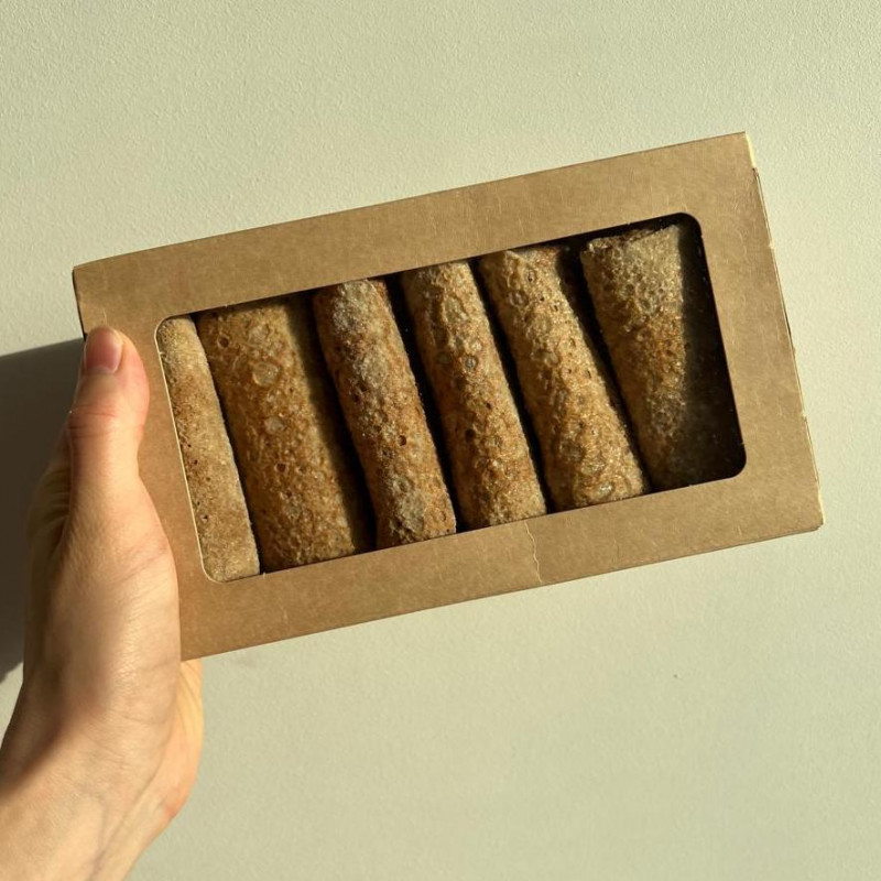 Блины из муки зеленых бананов с козьим творогом - Блины и сырники BIOTIC FOOD