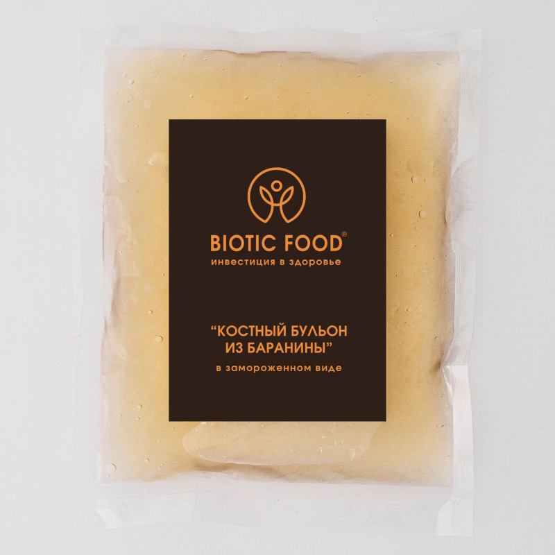 Костный бульон из баранины в замороженном виде - Костные бульоны BIOTIC FOOD