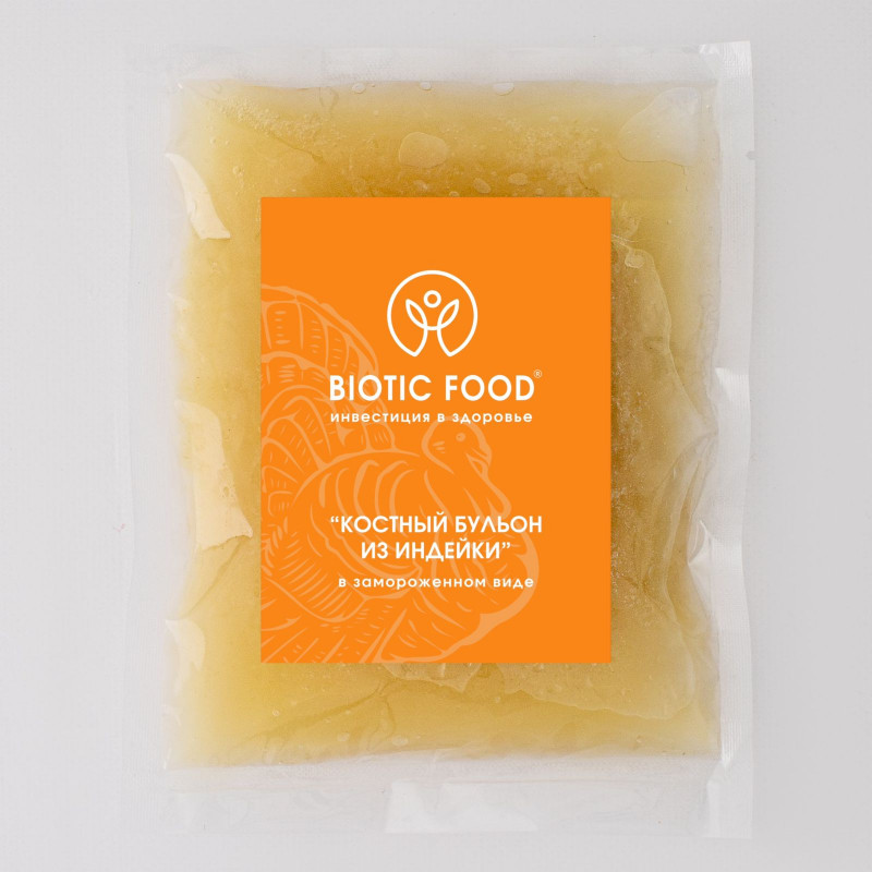 Костный бульон из индейки в замороженном виде - Костные бульоны BIOTIC FOOD