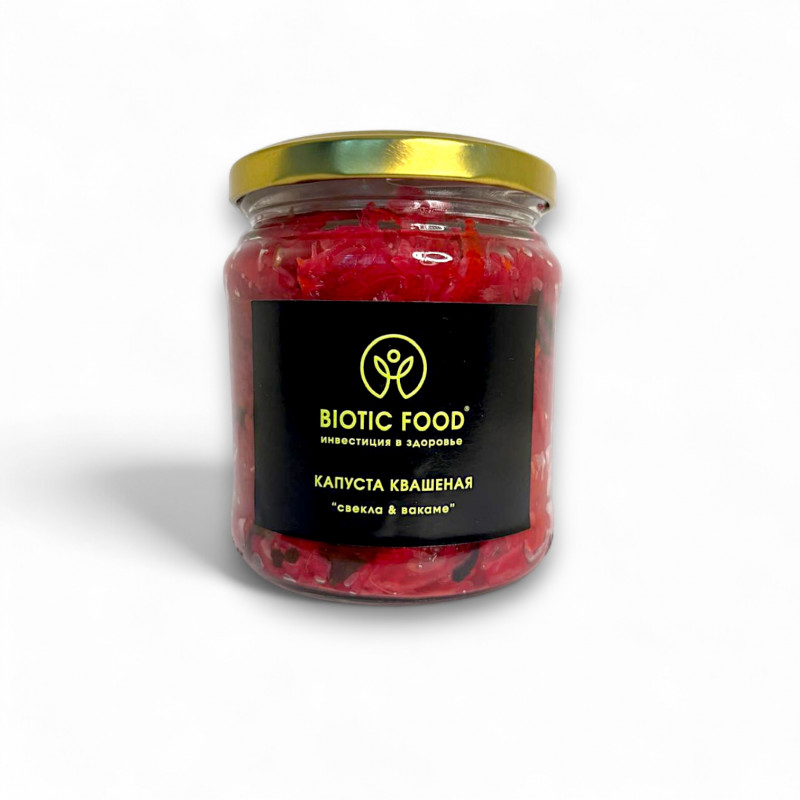 Свекла & Вакаме квашеная капуста - Квашеная капуста BIOTIC FOOD