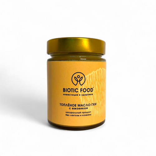 Топленое масло гхи с ежовиком - Масло BIOTIC FOOD