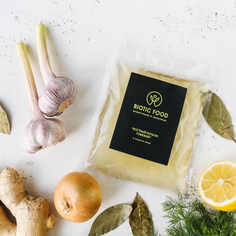 Костный бульон говяжий в замороженном виде - Костные бульоны BIOTIC FOOD